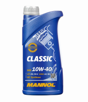 Масло моторное Mannol 10w40 П/С Classic 1л, (пластик)