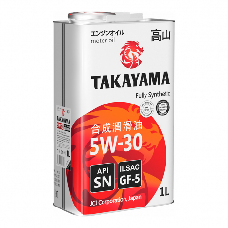 Масло Takayama 5w-30 ILSAC GF-5 API SN синтетическое (4 литра)