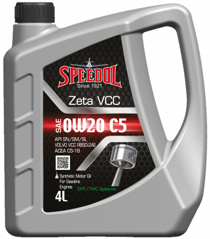 Масло моторное SPEEDOL ZETA VCC 0W20 C5 API SN (Full Synthetic) (4 литра)