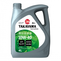 Масло Takayama 10w-40 API SL/ CF п/синтетическое пластик (4 литра (пластик))