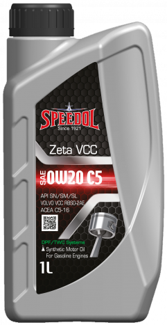 Масло моторное SPEEDOL ZETA VCC 0W20 C5 API SN (Full Synthetic) (1 литр)