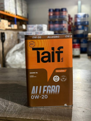 TAIF ALLEGRO 0W-20 SP, GF-6 (4 литра(брак))