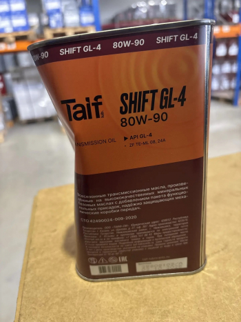 TAIF SHIFT GL-4 80W-90 (1 литр (брак))