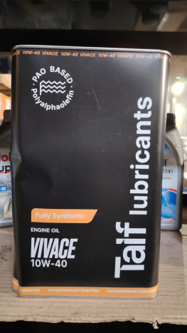 TAIF VIVACE 10W-40 SN (4 литра black (брак))