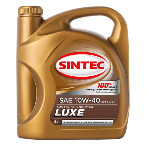Моторное масло Sintec 10w-40 Luxe API SL/CF полусинтетическое
