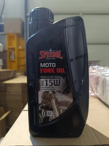 Вилочное масло SPEEDOL MOTO FORK OIL 15W (1 литр (брак))