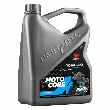 ВМПАВТО Моторное масло для мото MOTO CORE СПОРТ 4Т 10w-40 SL МА2 (4 литра)