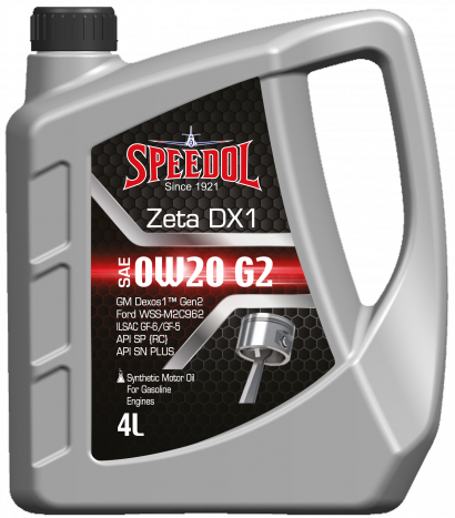 Масло моторное SPEEDOL ZETA DX1 0W20 FULL SYNTHETIC G2 API SN PLUS (4 литра)