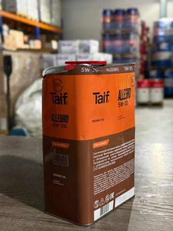 TAIF ALLEGRO 5W-20 SP, GF-6 (4 литра(брак))