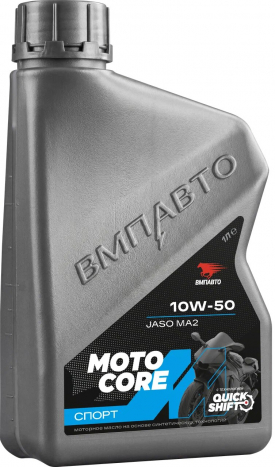 ВМПАВТО Моторное масло для мото MOTO CORE СПОРТ 4Т 10w-50 SL МА2 (1 литр)