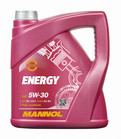 Масло моторное Mannol 5w-30 син. Energy 4л, (пластик)