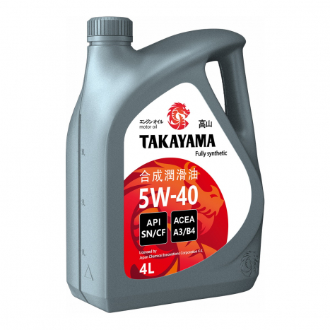 Масло Takayama 5/40 API SN/СF синтетическое пластик (4 литра (пластик))