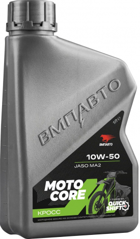 ВМПАВТО Моторное масло для мото MOTO CORE КРОСС 4Т 10w-50 SL МА2 (1 литр)