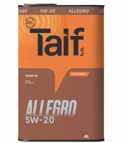 TAIF ALLEGRO 5W-20 SP, GF-6 (4 литра)