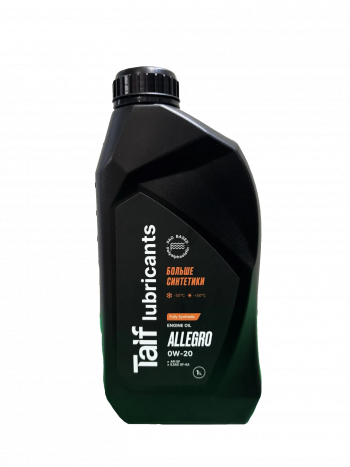 TAIF ALLEGRO 0W-20 SP, GF-6 (1 литр (black))