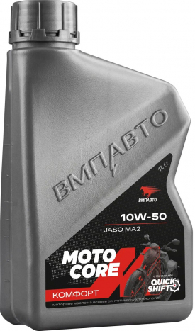 ВМПАВТО Моторное масло для мото MOTO CORE КОМФОРТ 4Т 10w-50 SL МА2 (1 литр)